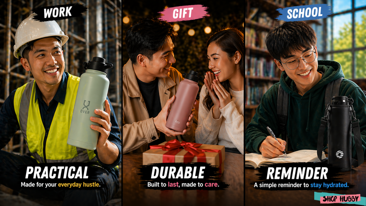 Best Water Tumbler Malaysia: Durable Practical Food Grade Stainless Steel with Customizable Engraving Colour Options and Large Volume Capacity